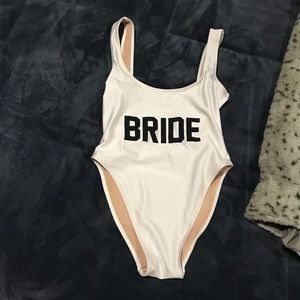 Bride bathing suit
